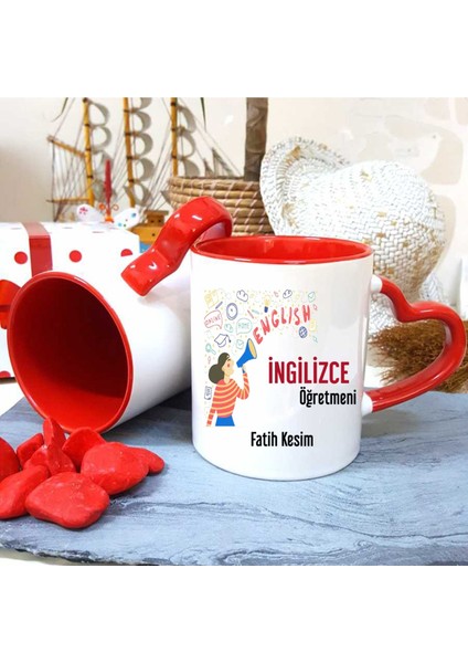 Ingilizce Öğretmenine Özel Öğretmenler Günü Hediyesi Kişiye Özel Kupa Bardak