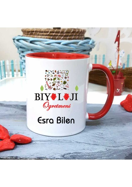 Biyoloji Öğretmenine Özel Öğretmenler Günü Hediyesi Kişiye Özel Kupa Bardak