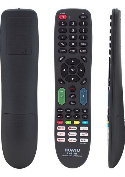 OEM Huayu RM-L1688 (V-1014S) Netflıx-Youtube-Prıme Vıdeo-Google Play Tuşlu Lcd-Led Tv Unıversal Kumanda