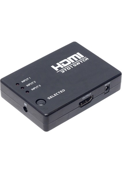 Powermaster PM-6853 3 Giriş 1 Çıkış HDMI Swıtcher Toplayıcı Kumandalı Adaptörsüz