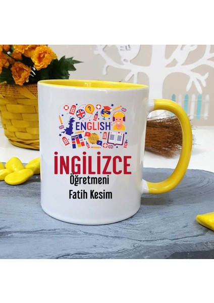 Ingilizce Öğretmenine Özel Öğretmenler Günü Hediyesi Kişiye Özel Kupa Bardak