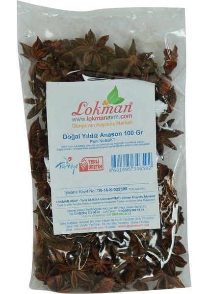Yıldız Anason Doğal 100 gr Paket indirimleri