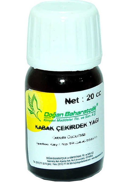 Kabak Çekirdeği Yağı 20CC indirimleri