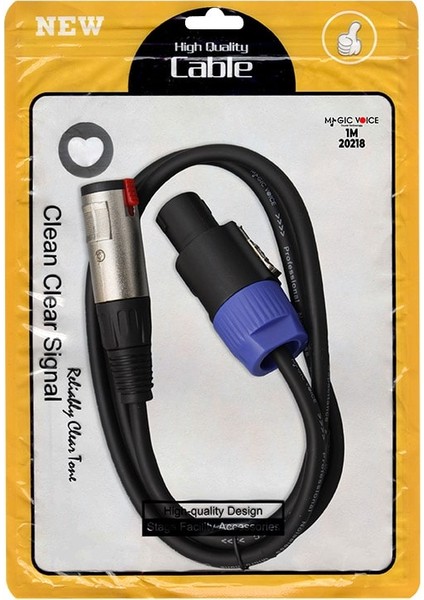OEM Powermaster LD384 Specon Erkek - Canon Dişi Çevirici Kablo 1 Metre