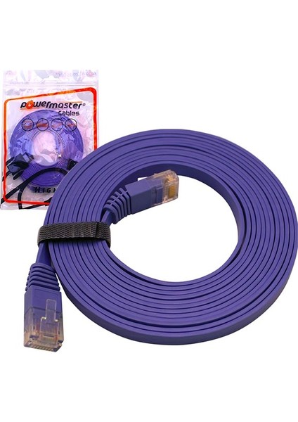 OEM Powermaster Cat6 Yassı Kablo 5 Metre