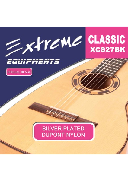 Gitar Klasik Takım Teli Extreme XCS27BK modelleri