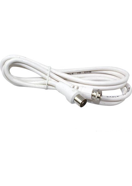 OEM 60 Ohm Erkek / F Erkek 1.2 Metre Beyaz Kablo