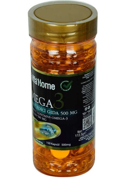 Shiffa Home Omega3 Yumuşak 500 Mg x 150 Kapsül fiyatları