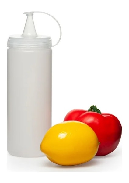 Şeffaf Sos Şişesi - 1000ML Dev Boy