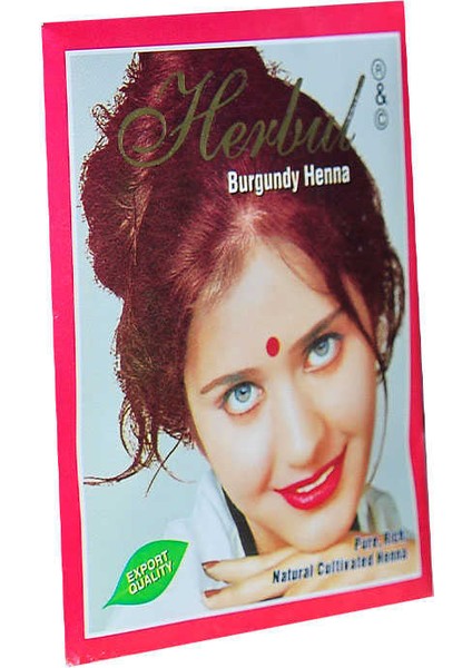 Kızıl Hint Kınası (Burgundy Henna) 10 gr Paket modelleri
