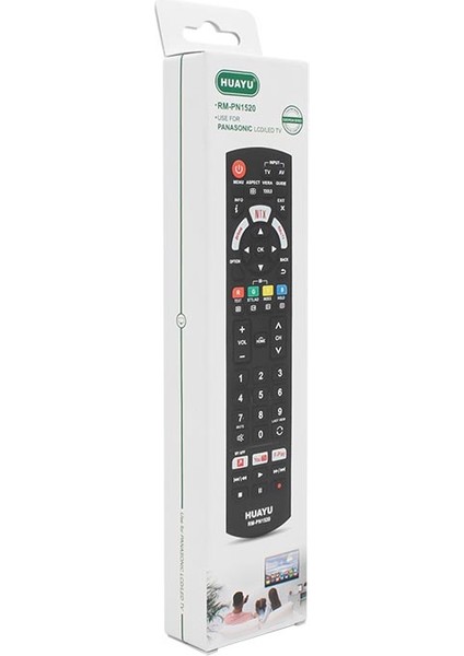 Huayu Kl RM-PN1520 Panasonıc Netflıx- Youtube- Prıme Vıdeo Tuşlu Unıversal Lcd-Led Tv Kumanda