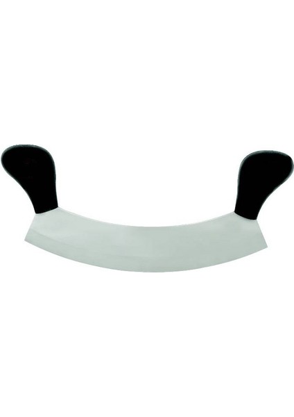 Bursa Paslanmaz Çift Saplı Pizza Satır, Zırh Bıçağı 25 cm