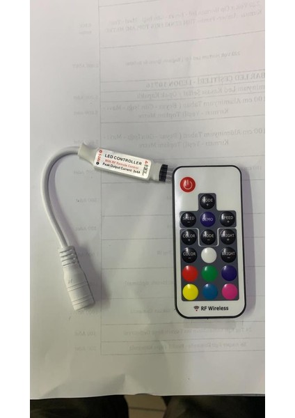 Powermaster 12 Volt Rf Küçük Modüllü Uzak Mesafe Algılamalı Rgb LED Kontrol Devresi