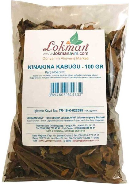 Kınakına Kabuğu 100 gr Paket
