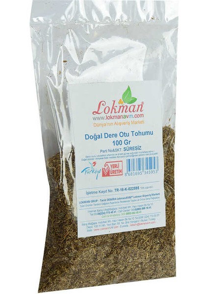 Dere Otu Tohumu Doğal 100 gr Paket fırsatları