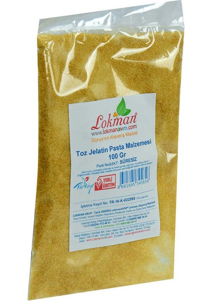 Angel Of Life Jelatin Toz Öğütülmüş Pasta Malzemesi 100 gr Paket fırsatları