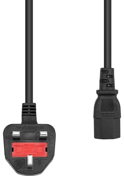 OEM Powermaster PM-17891 3 x 0.75 mm C7 Power Kablo 1.5 Metre Ingiliz Tip