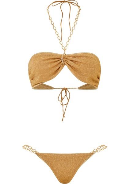 Zincir Detaylı Bandeau Bikini
