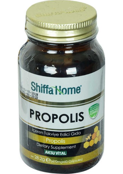 Shiffa Home Propolis Diyet Takviyesi 470 Mg x 60 Kapsül