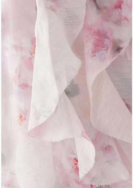 Zarif Fırfır Detaylı Kravat Yaka Bluz fırsatları