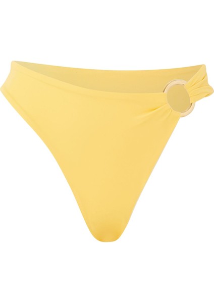 Yüksek Bel Çekici Bikini Altı - Sarı
