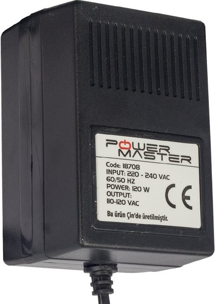 Powermaster PM-18708 220V-110V 120VA Ac/ac Dönüştürücü Transformatör