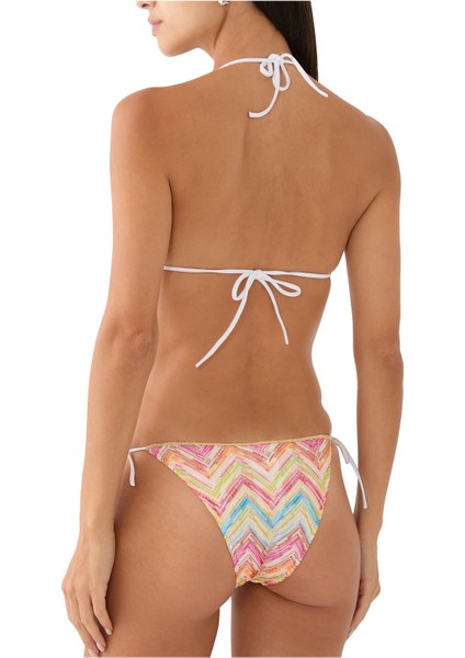 Zigzag Desenli Üçgen Bikini