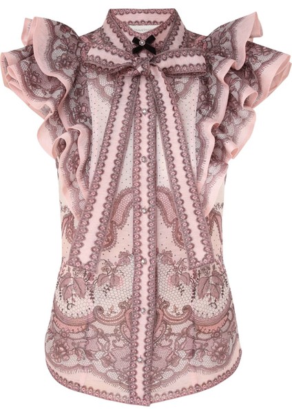 Dantel Detaylı Şık Bluz