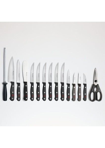 Gourmet 16 Parçalı Akasya Bıçak Bloğu Seti, Yüksek Karbonlu Bıçaklar ve Aksesuarlar modelleri
