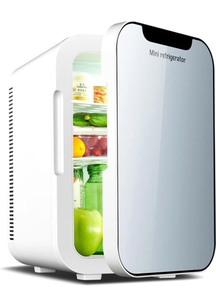 20L Mini Buzdolabı, 24 Kutulu Seyahat Buzdolabı, Cam Panel, AC/DC12V Taşınabilir