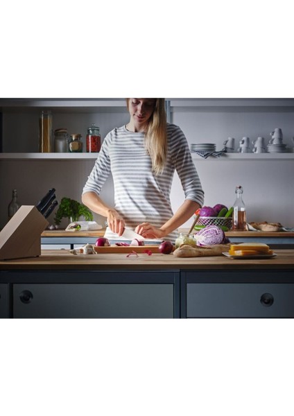 2 Parçalı Asya Şef Bıçağı Seti, Santoku ve Soyma Bıçağı indirimleri