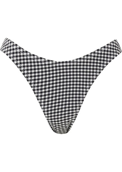 Gingham Desenli Bikini Altı