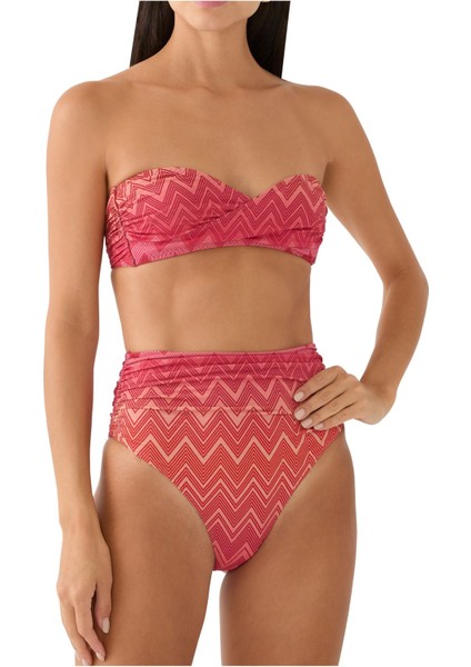 Zig Zag Lamé Esnek Naylon Bikini indirimleri