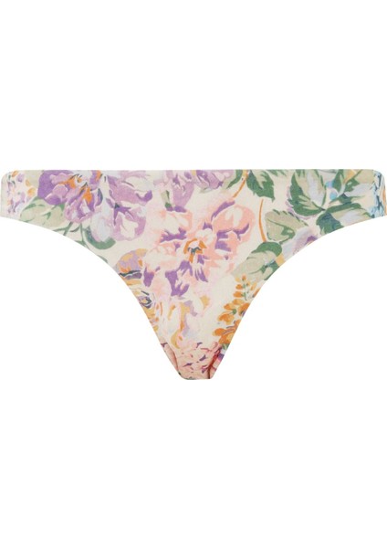 Çiçek Desenli Ince Bikini Altı