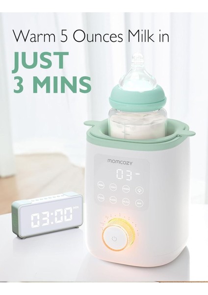 Nutri 9’u 1 Arada Biberon Isıtıcı, Nazik Su Banyosu Isıtma, Gece Işığı, 24 Saat Sıcak Tutma fiyatları