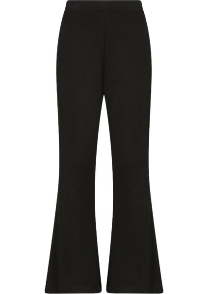 Büyük Beden Belden Fırfırlı Pantolon