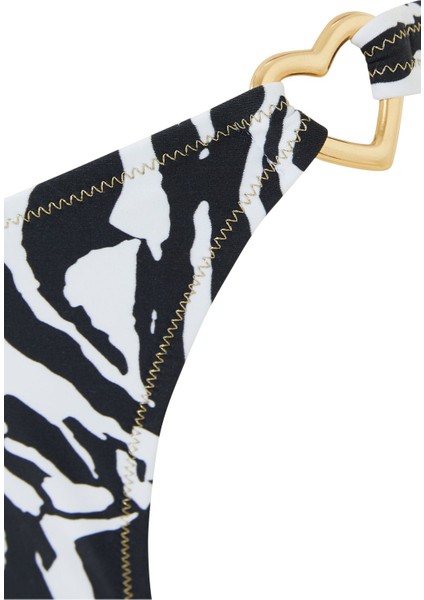 Çiçekli Zebra Desenli Bikini fırsatları