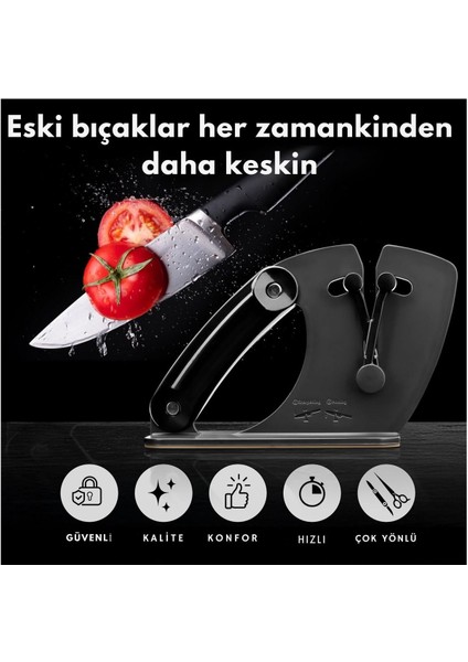 Profesyonel Bıçak Açıcısı, 15-45 Ayarlanabilir V-Bıçak, Kesme & Bıçak Şarpnörü
