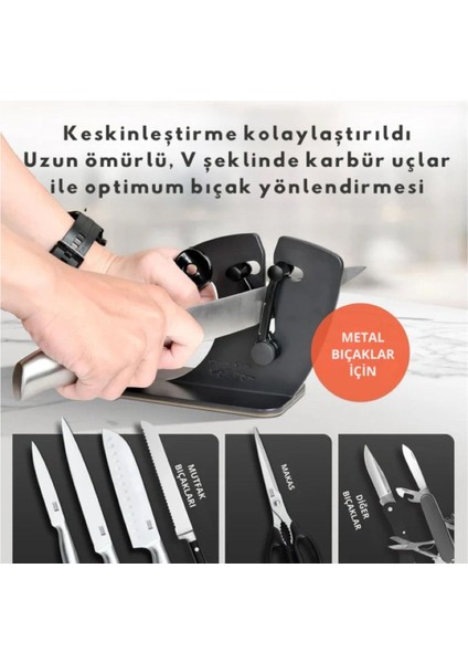 Profesyonel Bıçak Açıcısı, 15-45 Ayarlanabilir V-Bıçak, Kesme & Bıçak Şarpnörü