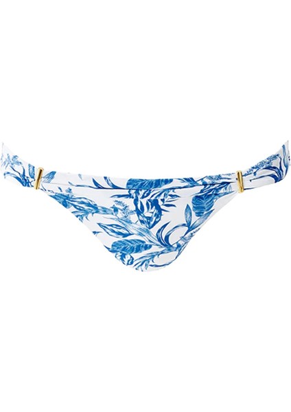 Positano Mavi Yaprak Bikini Altı