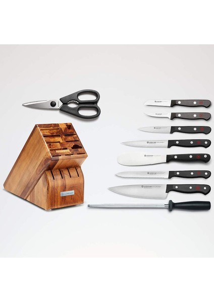 Gourmet 10 Parçalı Akasya Bıçak Bloğu Seti fiyatları