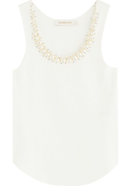 Şık Taşlı Askılı Bluz