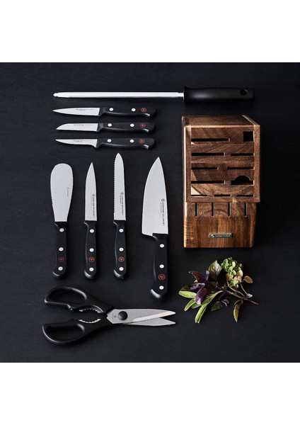 Gourmet 10 Parçalı Akasya Bıçak Bloğu Seti fırsatları