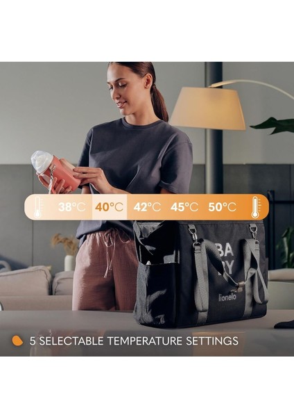 Thermup Go Evo Taşınabilir Biberon Isıtıcı, 38-50°c Arası 5 Sıcaklık Seçeneği, Usb-C Şarj, LCD Ekran