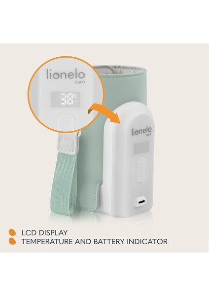 Thermup Go Evo Taşınabilir Biberon Isıtıcı, 38-50°c Arası 5 Sıcaklık Seçeneği, Usb-C Şarj, LCD Ekran