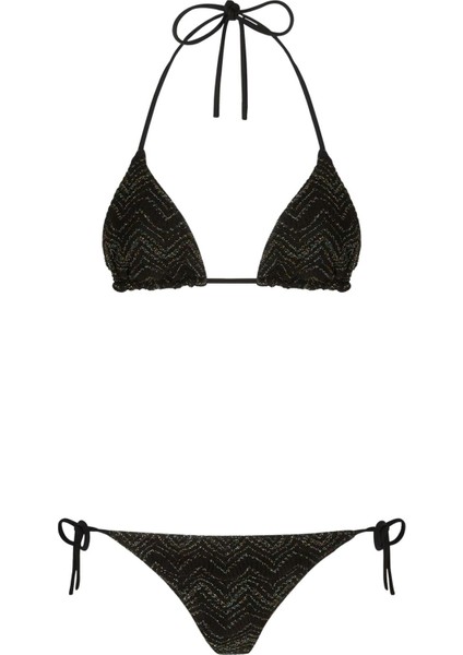 Zig Zag Lamé Viskon Bikini