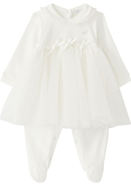 Tütü Etkili Kız Çocuk Playsuit
