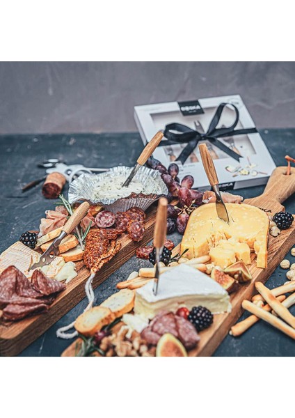 Mini Peynir Bıçağı Seti, 4'lü, Ahşap Sap Detayı, Hollanda Üretimi fiyatları