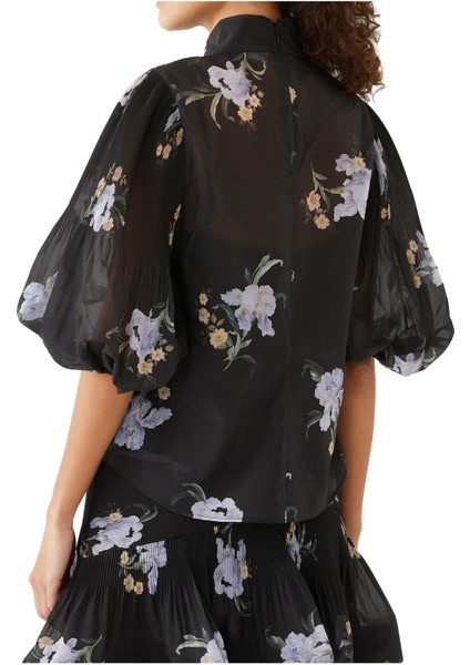 Plise Detaylı Düğmeli Bluz modelleri