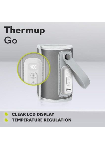 Thermup Go Taşınabilir Biberon Isıtıcısı, USB Şarj, 24 Saat Isı Koruma